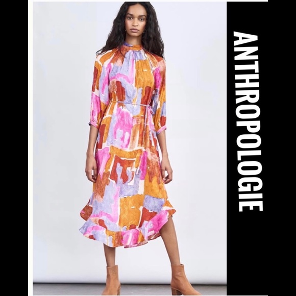 Anthropologie Dresses & Skirts - Anthropologie Jessamine Mock Neck Maxi Dress 🆕